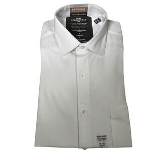 Van Heusen Men's Regular Fit Stain Shield Dress Shirt white 15-15.5 34-35 $60